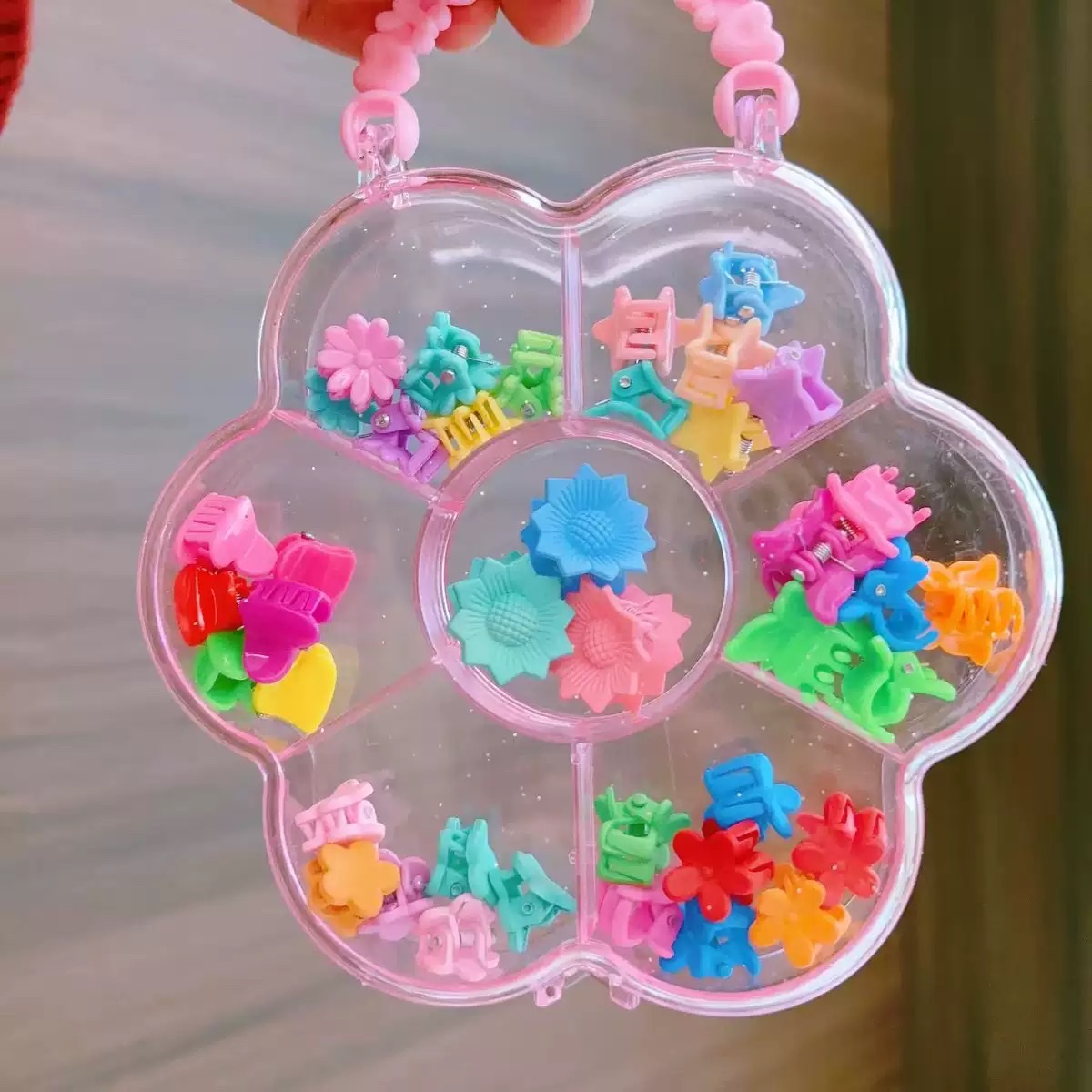 韩国儿童迷你碎发卡假发发饰 精致小巧百搭饰品 时尚可爱款白底实物图