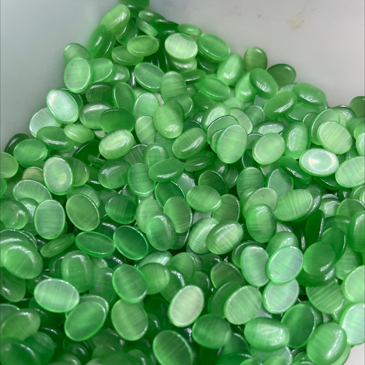 小清期饰品半成品猫眼材质，热销diy手工制作小配件介面珠子详情图2