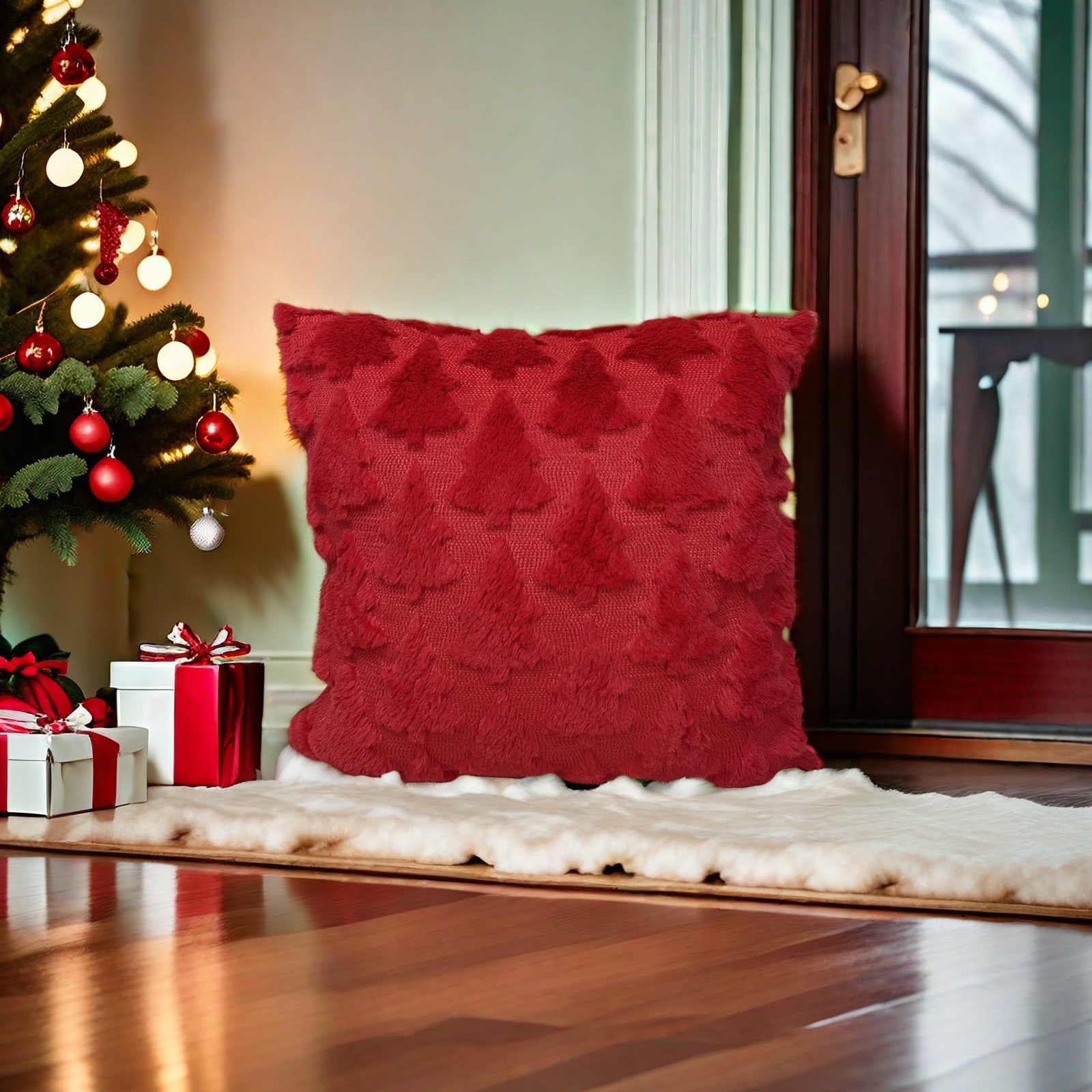 Christmas pillowcases, cushions, corduroy throw pillows, soft and comfortable home decorations, essential items for living rooms and bedrooms