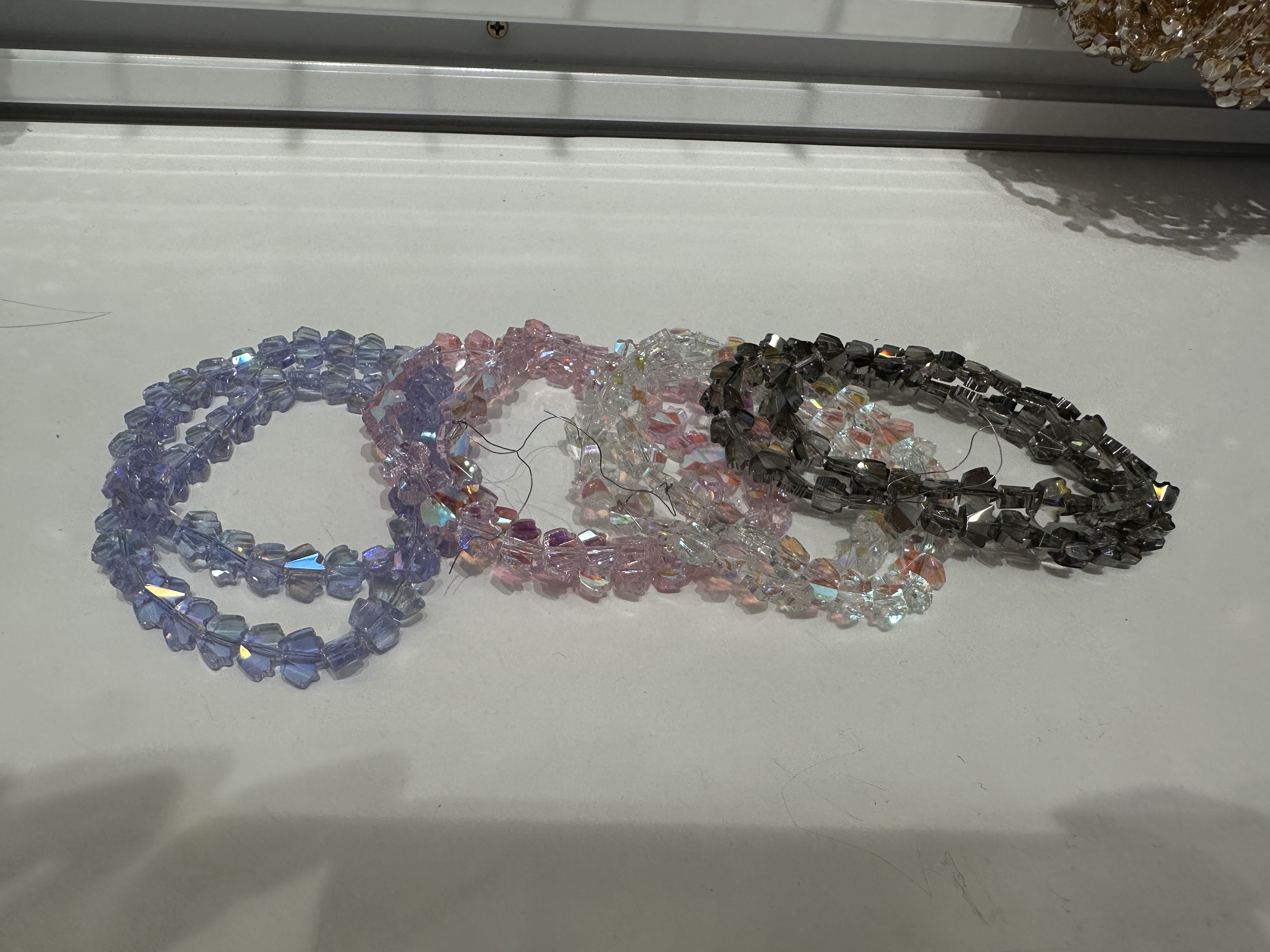 DIY手机链项链手链配件皇冠 水晶珠玻璃珠异性8mm饰品珠子详情图2