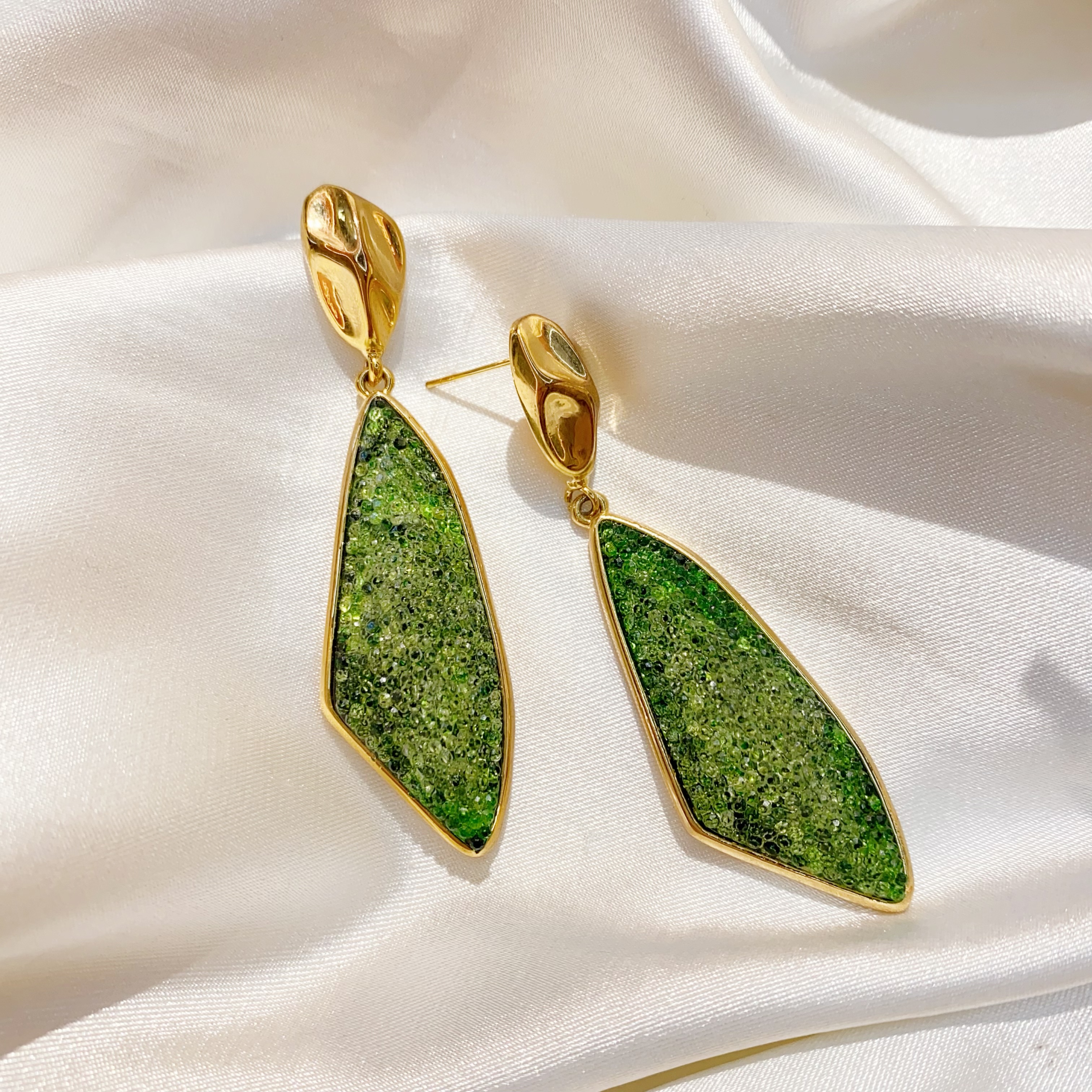 磨砂玫瑰金耳钉 高级感耳环 饰品 简约时尚耳饰 精致女士首饰品新款产品图