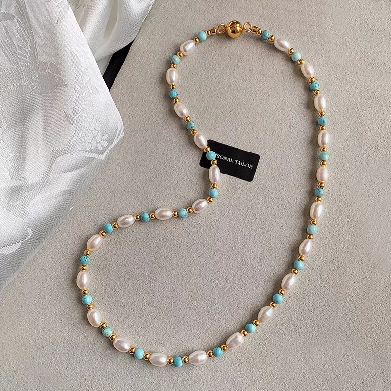 天然珍珠项链 珍珠链饰品 精美女士首饰 优雅气质款珍珠项链