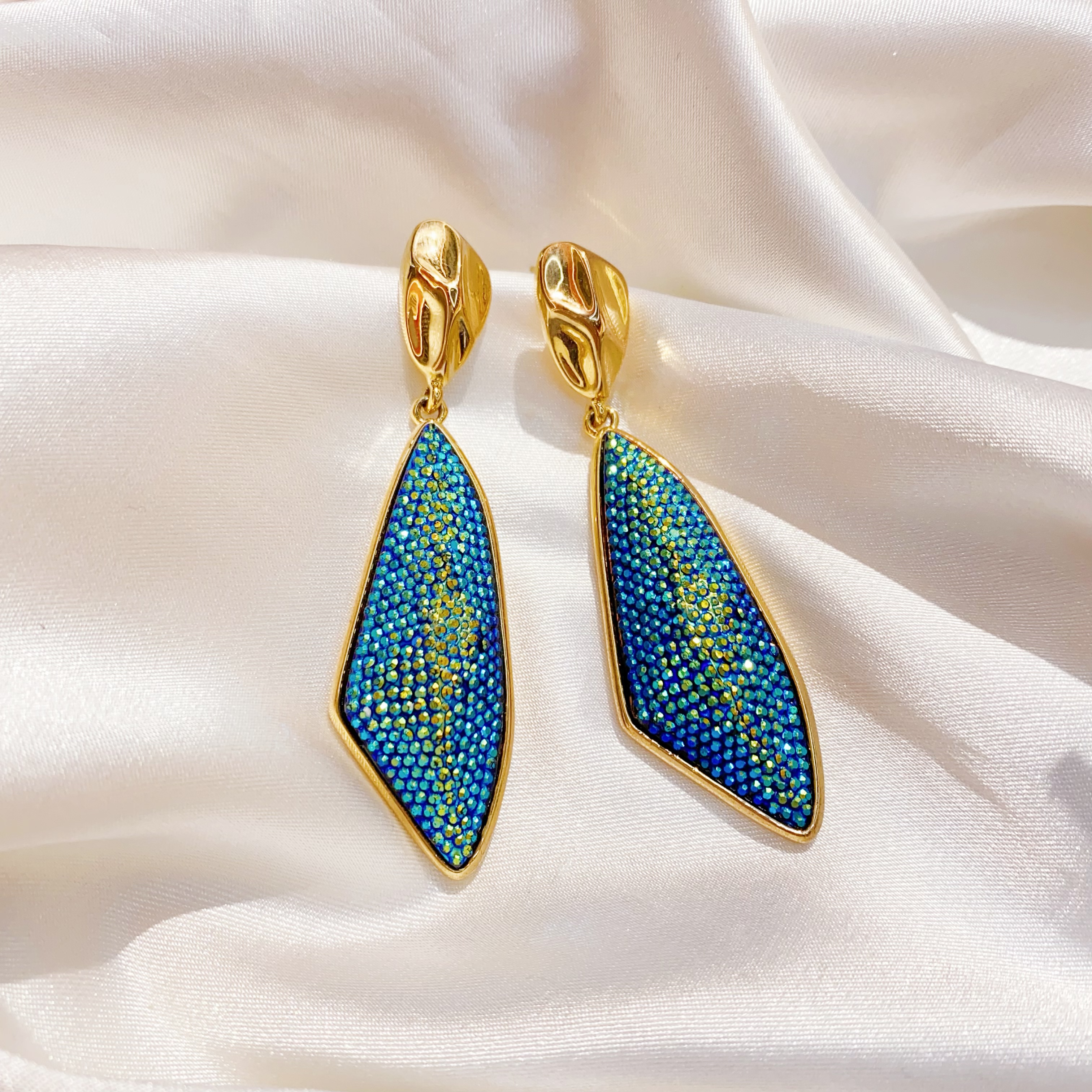 磨砂玫瑰金耳钉 高级感耳环 饰品 简约时尚耳饰 精致女士首饰品新款细节图