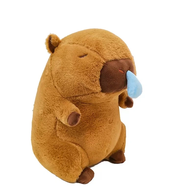 French fries, backpack, scarf, Kapibara doll, stretchable nasal capybara, plush toy doll, cute and ugly guinea pig detail image 6