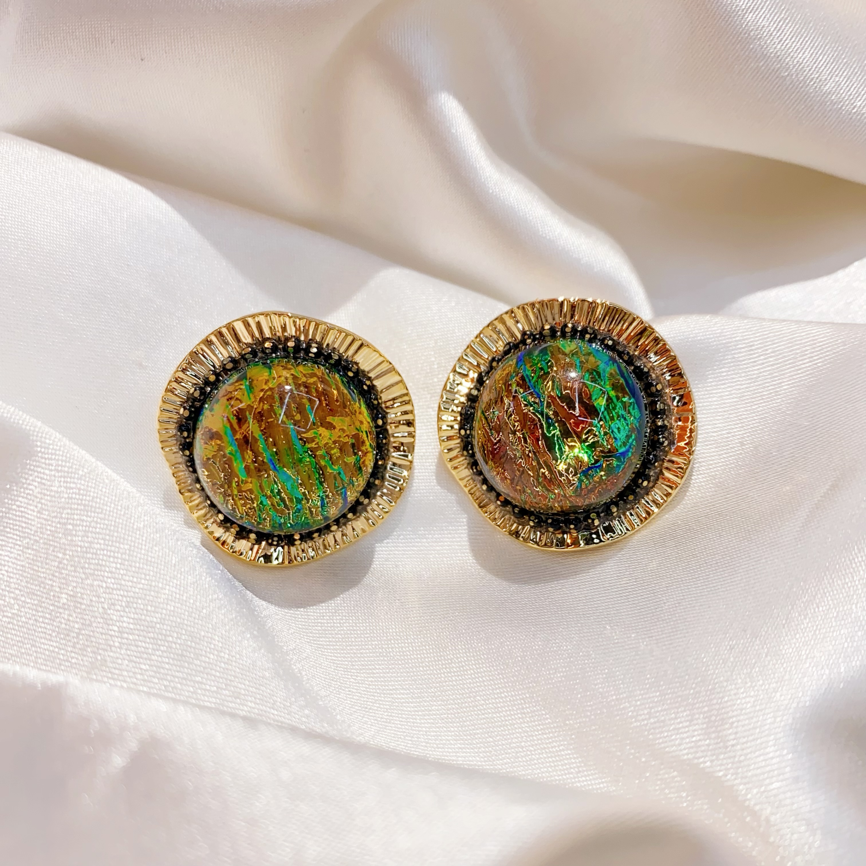 磨砂质感玫瑰金耳钉 高级感耳环 耳饰饰品 简约时尚耳饰品 气质女生必备