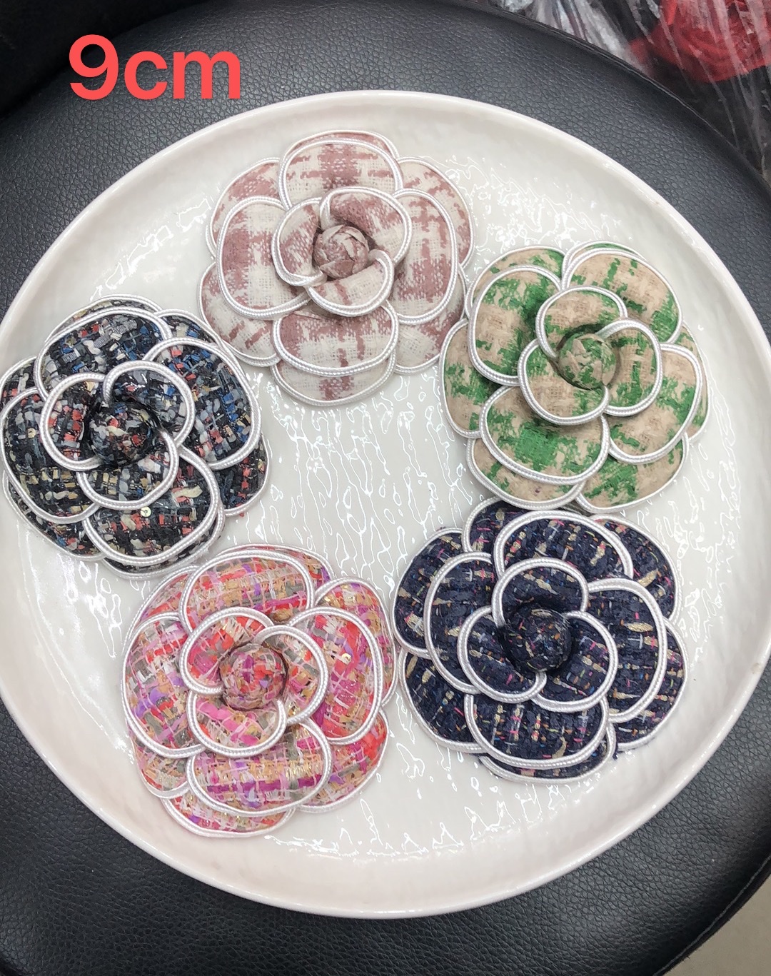 9cm小香风山茶花，胸花 鞋花  帽花   