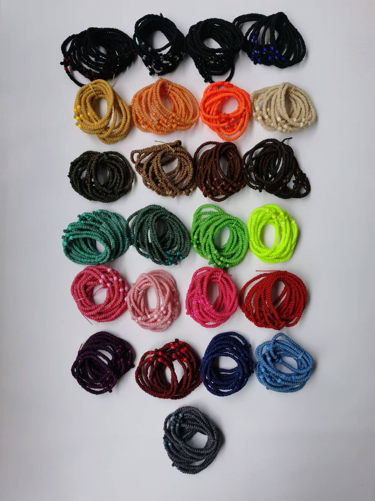 跨境手工编织十字架东正教祈祷手链可调节PrayerRope配饰手链