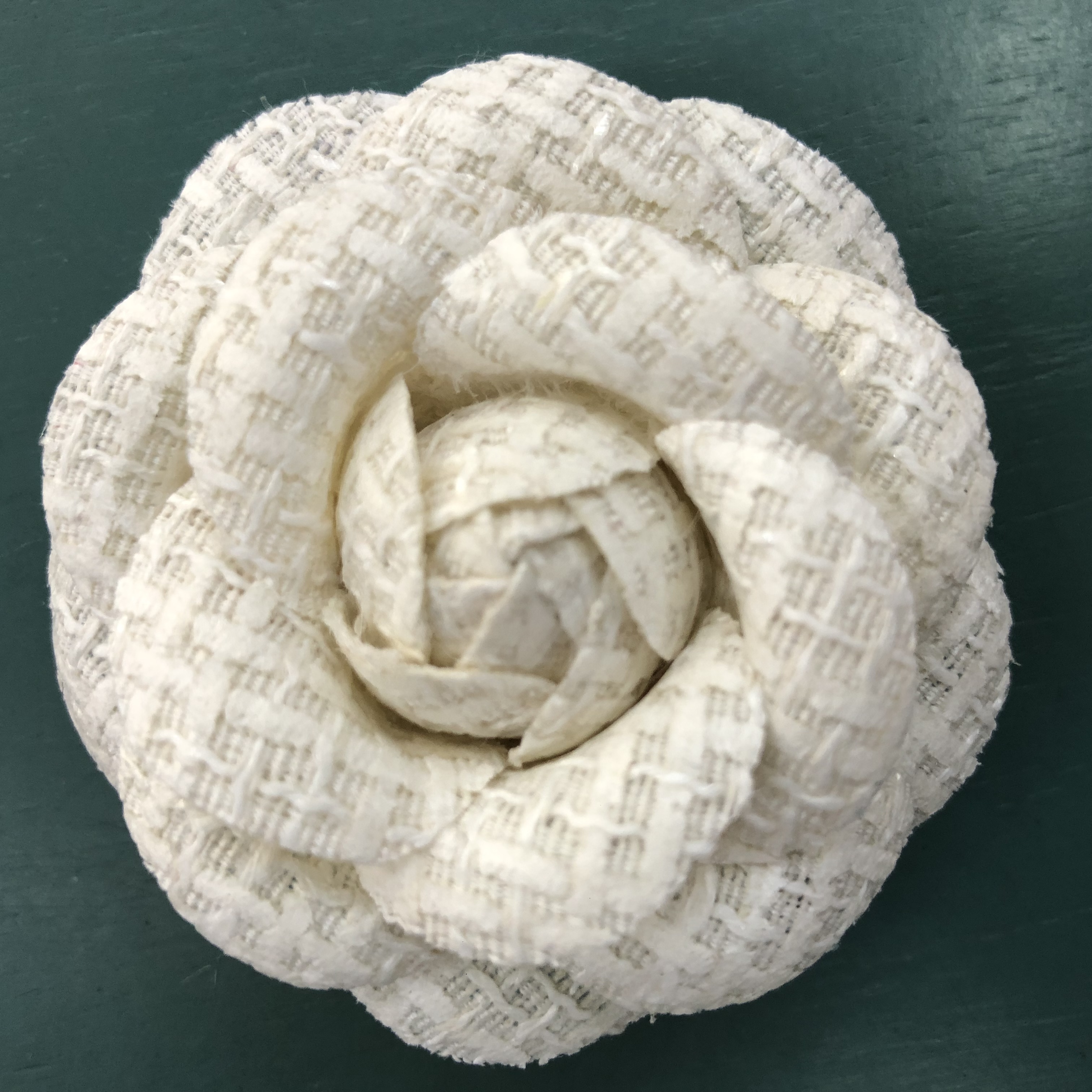 丫丫新款布艺小香风玫瑰花山茶花发饰胸花鞋花细节图