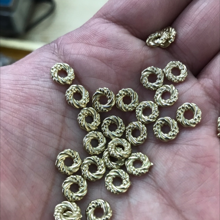 8mm双线扭花隔片配件