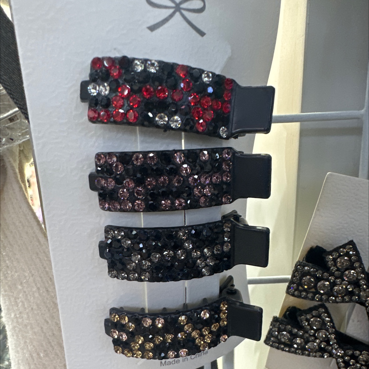 蝴蝶结发夹女士优雅发饰 抓夹批发 时尚简约头饰 美发配饰批发商