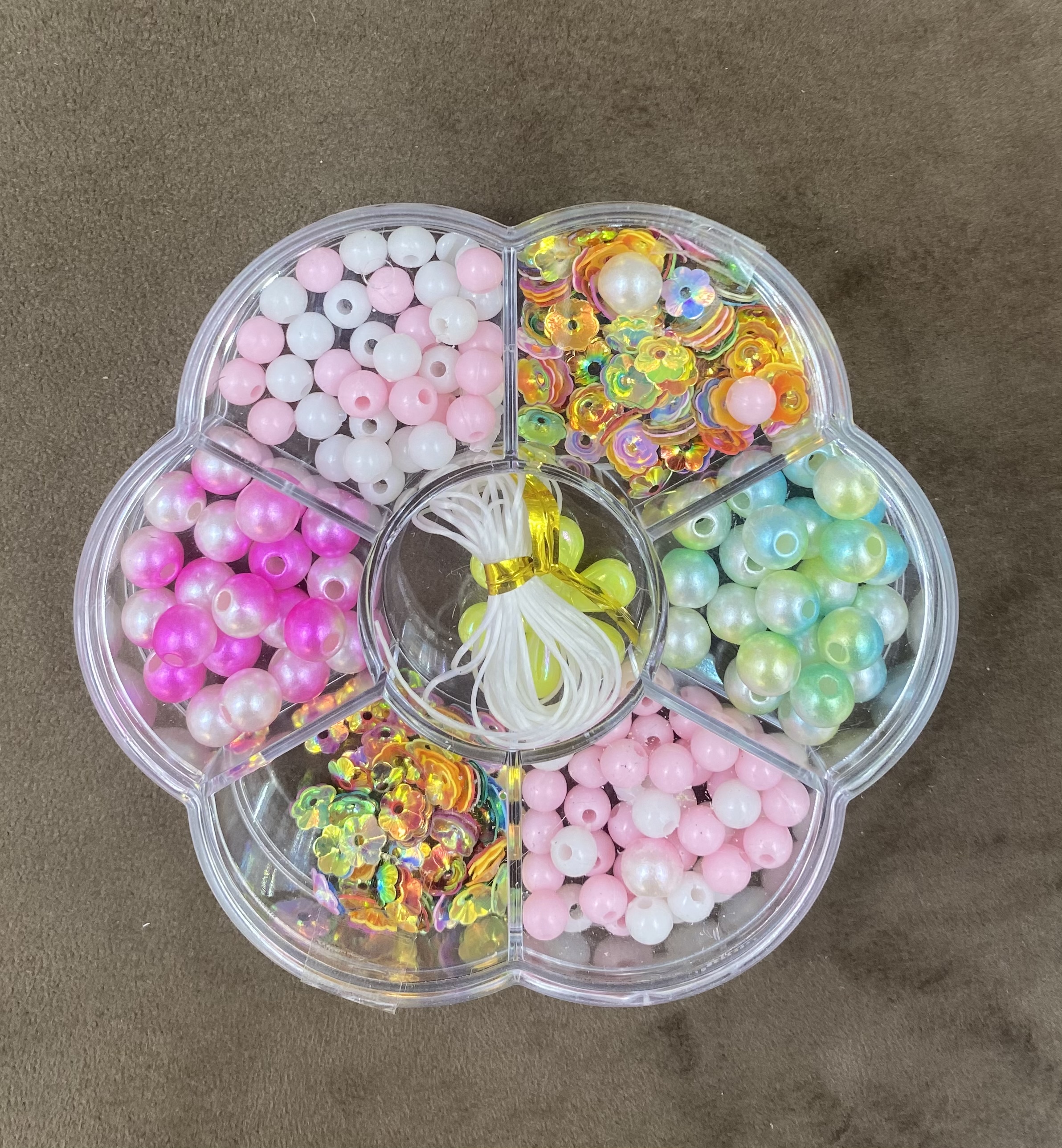 串珠窜珠DIY手工制作材料包儿童创意手工DIY饰品串珠串珠创意玩具白底实物图