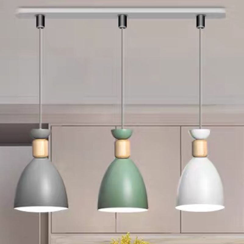 Modern and simple Nordic style new led ceiling lamp, restaurant chandelier, three-head light luxury and grand lighting fixtures. Price negotiable details Picture