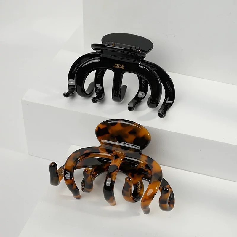 小红伞饰品加厚醋酸法式加大号容量高级感章鱼盘发抓夹鲨鱼夹头饰发饰女产品图