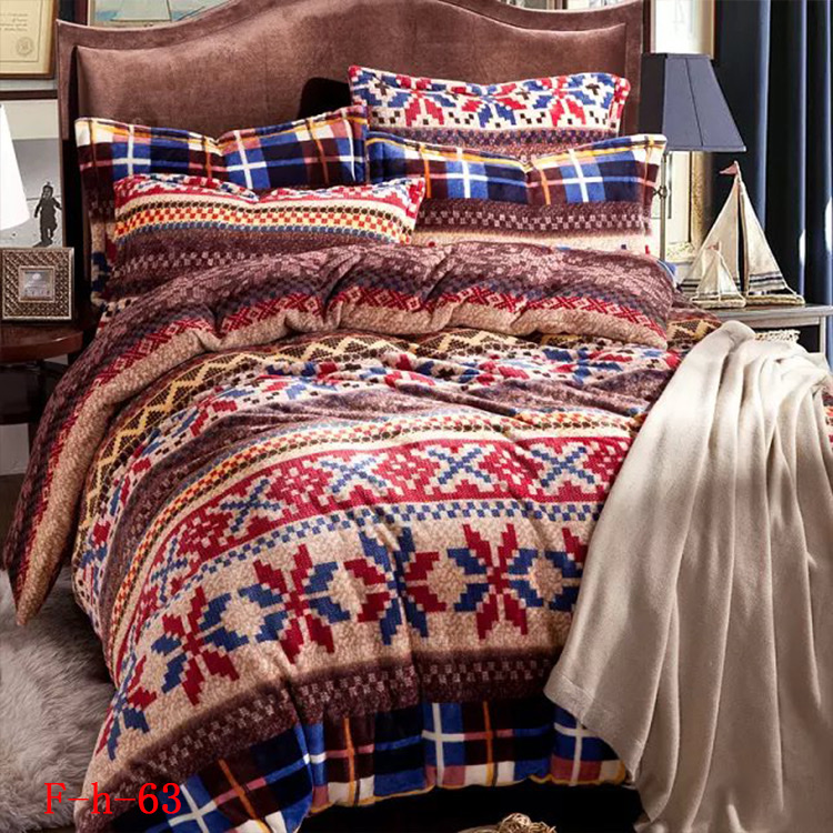 家纺床上四件套 软滑亲肤 舒适保暖被子四件套 时尚床品套装