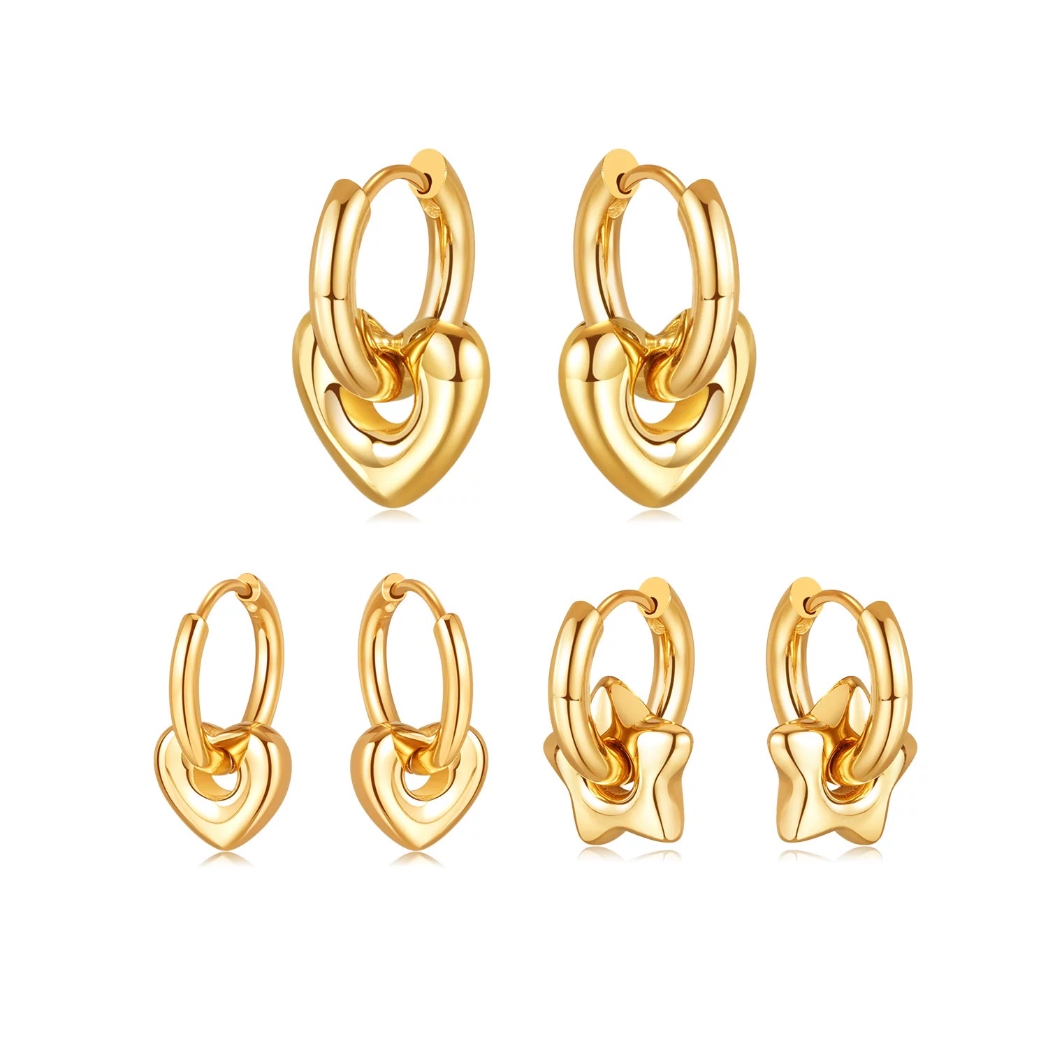 High-quality titanium steel ear studs, stainless steel pearl ear studs, accessories, earrings, simple and fashionable earrings, anti-allergy ear studs, personalized and trendy earrings details Picture