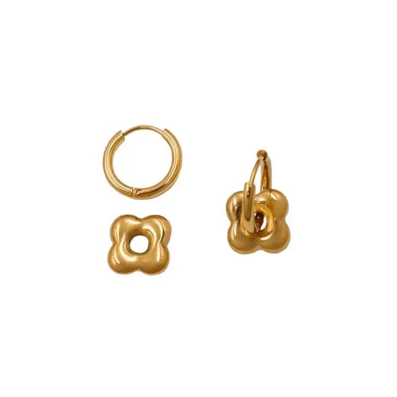 High-quality titanium steel ear studs, stainless steel pearl ear studs, accessories, earrings, simple and fashionable earrings, anti-allergy ear studs, personalized and trendy earrings Specification image