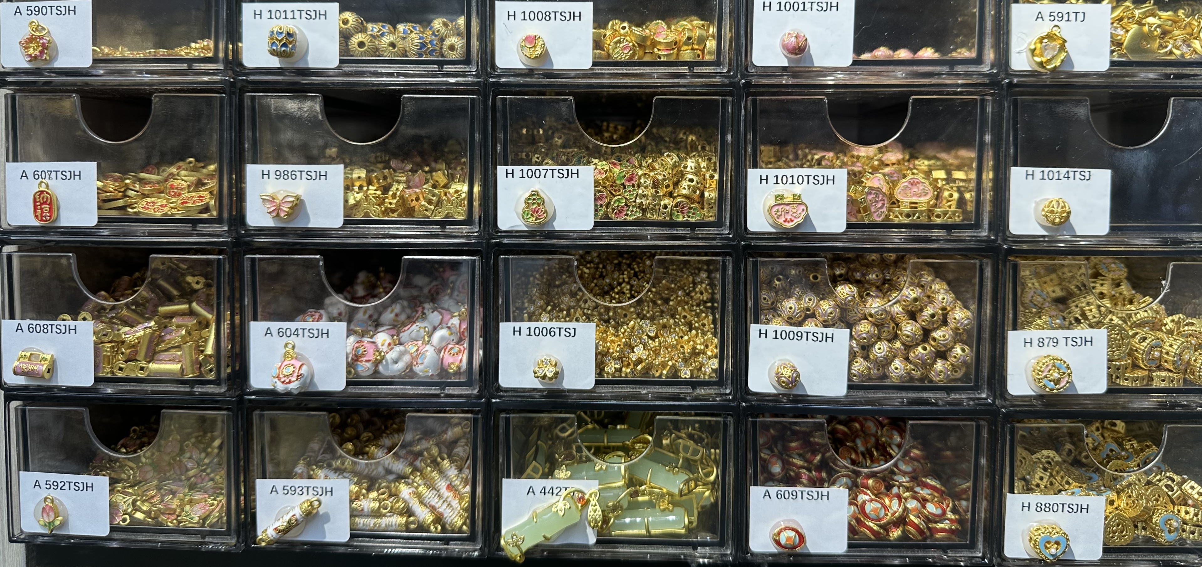 铜镀沙金哑金配件饰品配件点钻细节图