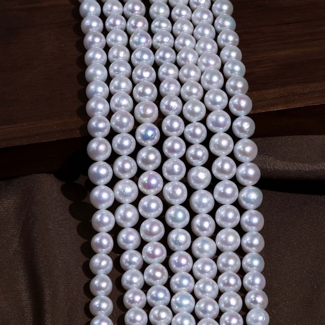 强光天然淡水爱迪生珍珠项链diy饰品手作配件材料批发