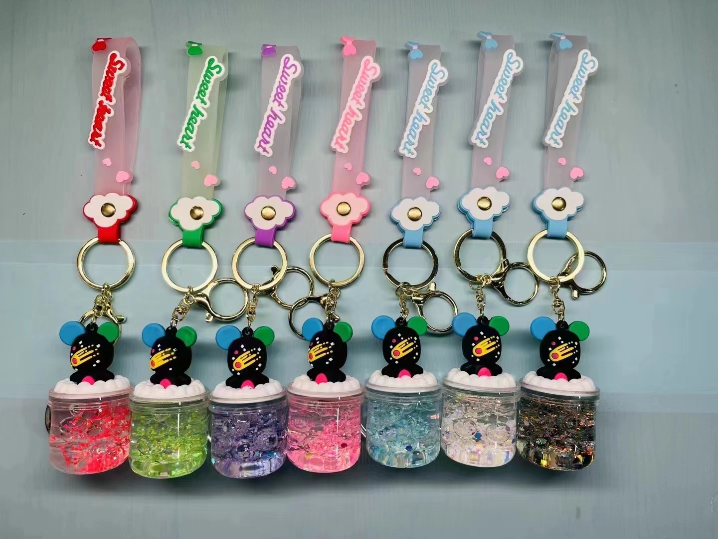 流沙瓶设计 入油摆件装饰 钥匙扣收藏品精美礼品钥匙扣钥匙扣钥匙扣流沙瓶入油摆件