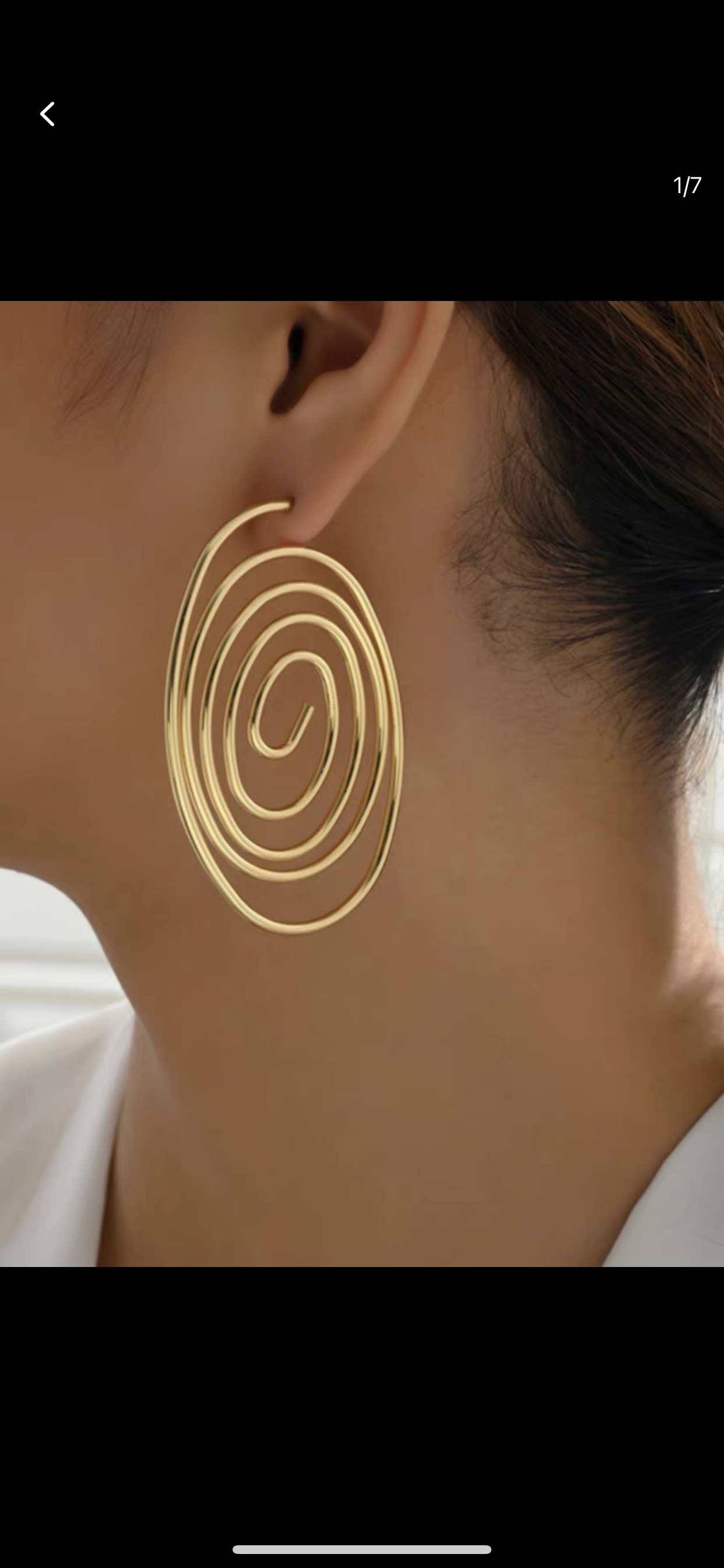 欧美复古夸张几何金属水滴耳环 时尚光面拼接饰品耳饰耳环