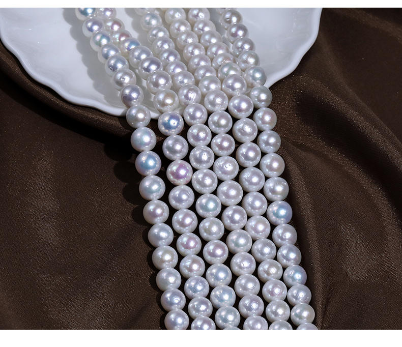 Strong light natural fresh water Edison pearl necklace diy jewelry, handcrafted accessory materials wholesale Application Scenario