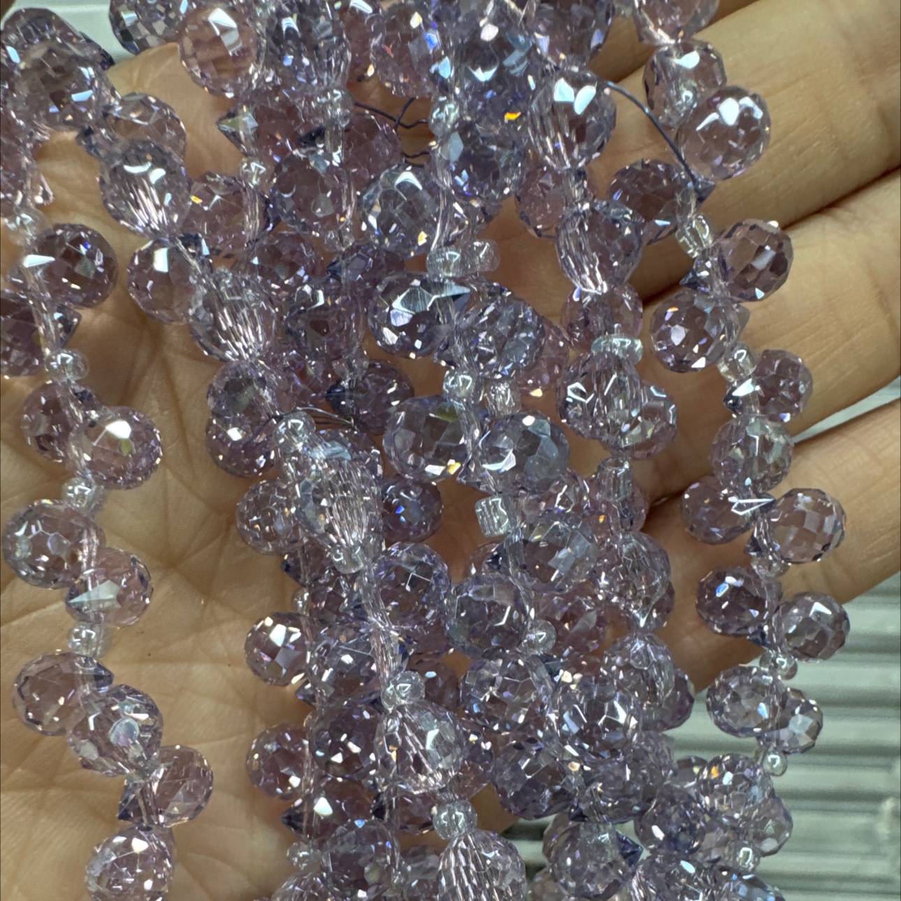 6mm草莓珠粉紫diy饰品配件散珠串珠散珠琉璃玻璃珠细节图