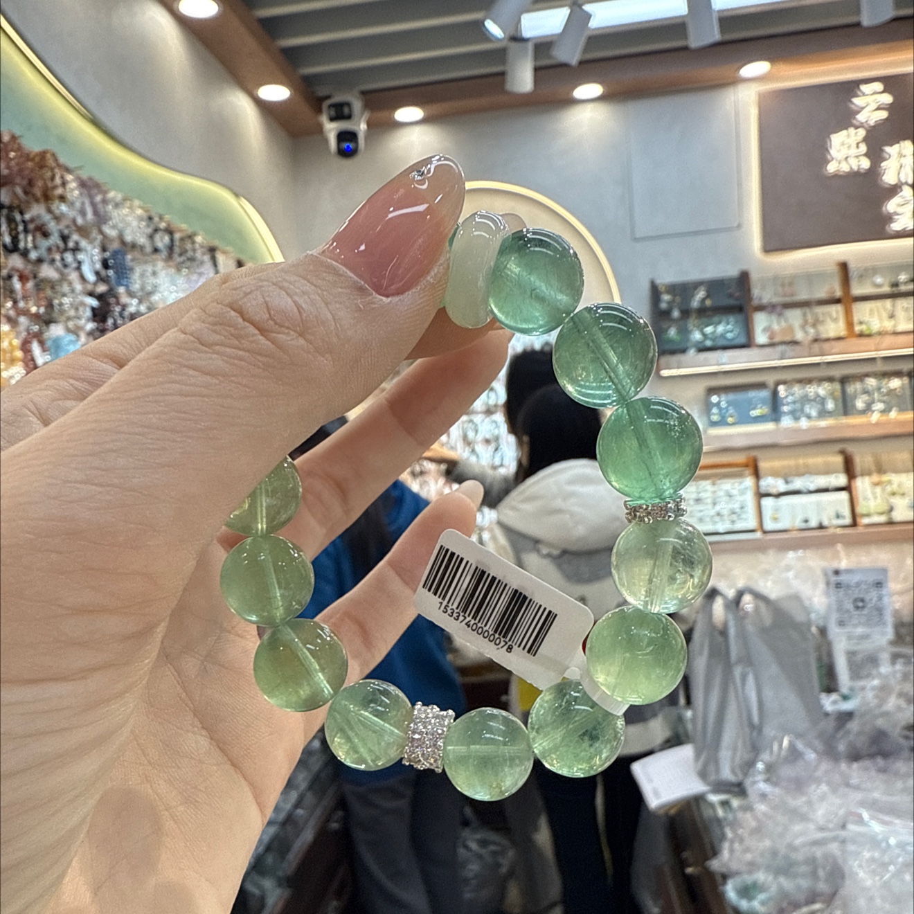 诸暨珍珠天然珍珠链 平洲玉器街设计 链条脚链 玉石饰品 珍珠玉链独特风格细节图