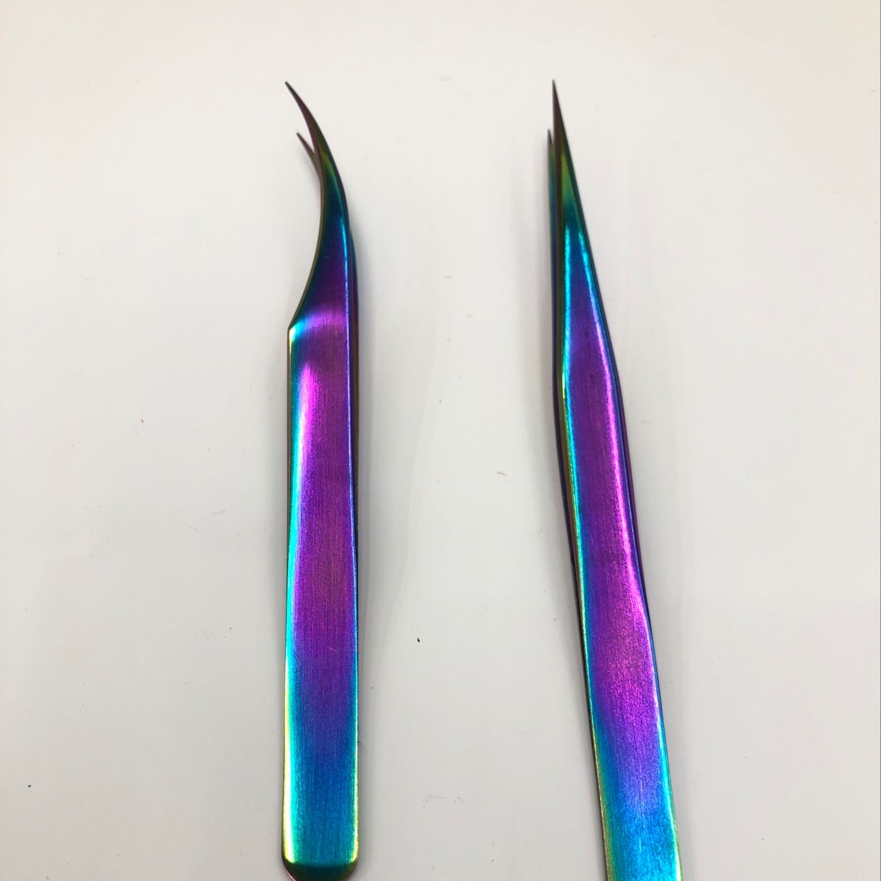 彩钛尖头弯头镊子美睫开花工具嫁接睫毛工具02