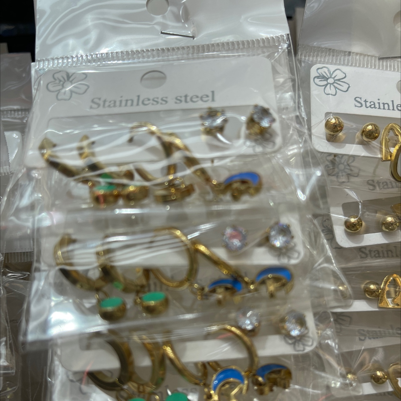 钛钢耳钉 玫瑰金色 饰品 耳饰 精致耳环 不褪色防过敏耳饰品 简约时尚女士首饰