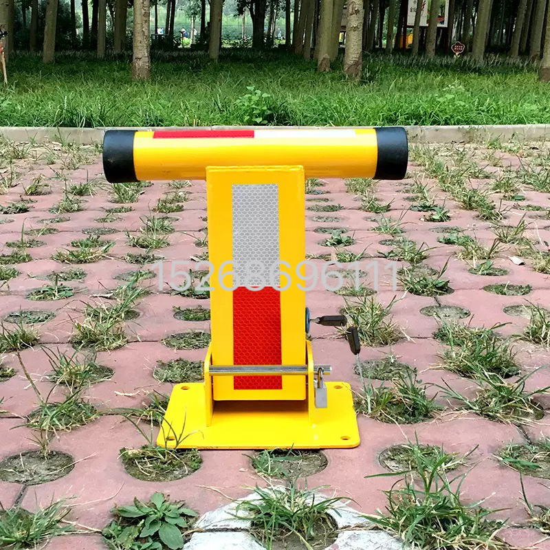 停车位加厚T形占位器桩挡车柱停车场占位地锁防撞手动汽车挡车桩细节图