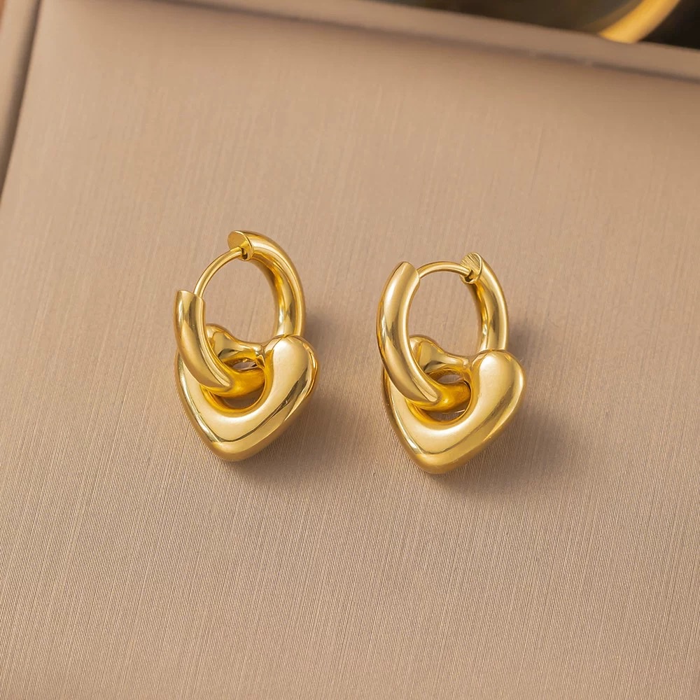 High-quality titanium steel ear studs, stainless steel pearl ear studs, accessories, earrings, simple and fashionable earrings, anti-allergy ear studs, personalized and trendy earrings detail image 3