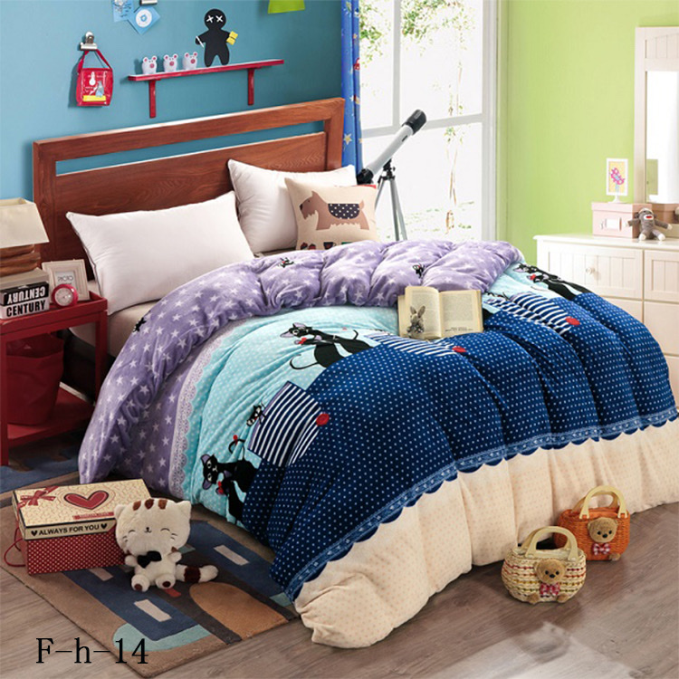 家纺优质床上四件套 软滑舒适被子套件 通用床品四件套 床单枕套四件套