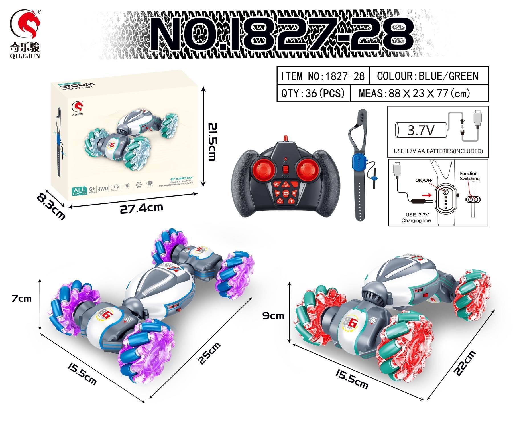 Stunt remote control car Application Scenario