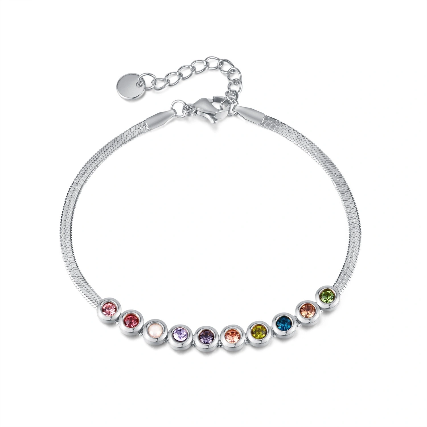 European and American accessories, fashionable bracelets, women's light luxury, niche and high-end accessory wholesale, simple and versatile, elegant titanium steel jewelry detail image 6
