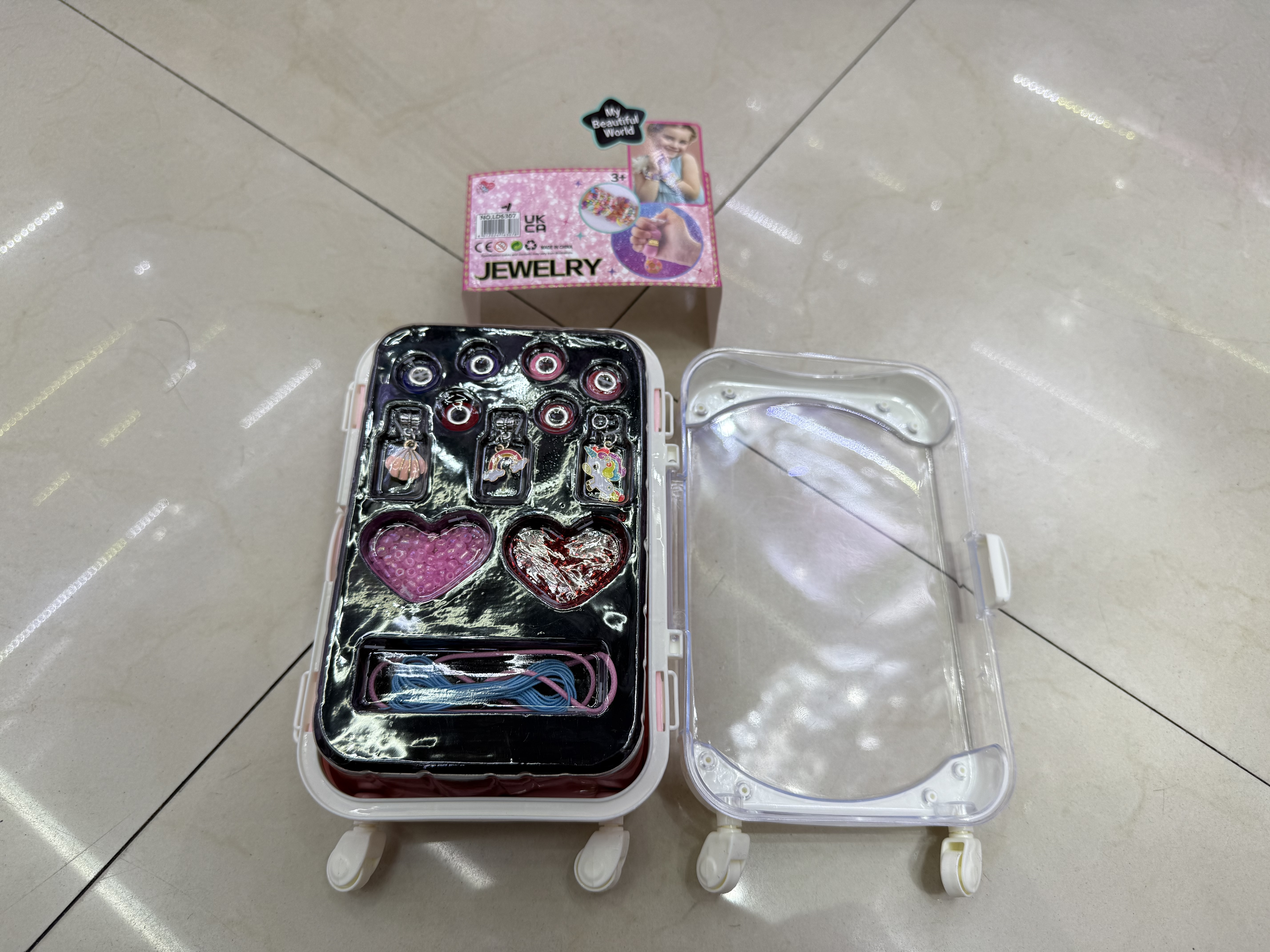 潘多拉手链  拉杆箱  合金 吊坠 散珠 DIY手工串珠散珠 美丽光泽珠子 手链项链配件细节图