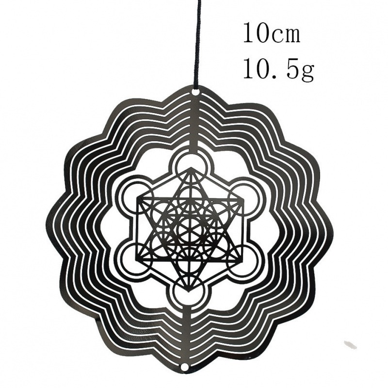 Dreamy copper bell shell piece wind chime Mandala rotating wind chime copper bell wind chime warm home decoration, gently shaking sound wind chime hanging decoration wind chime Mandala rotating wind chime Specification image