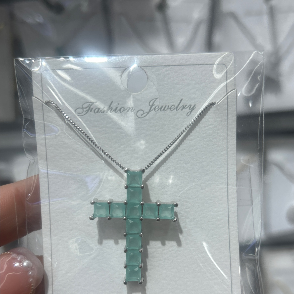 珍珠项链女款 气质拼接设计 珍珠水晶双重魅力 优雅时尚首饰 水晶项链