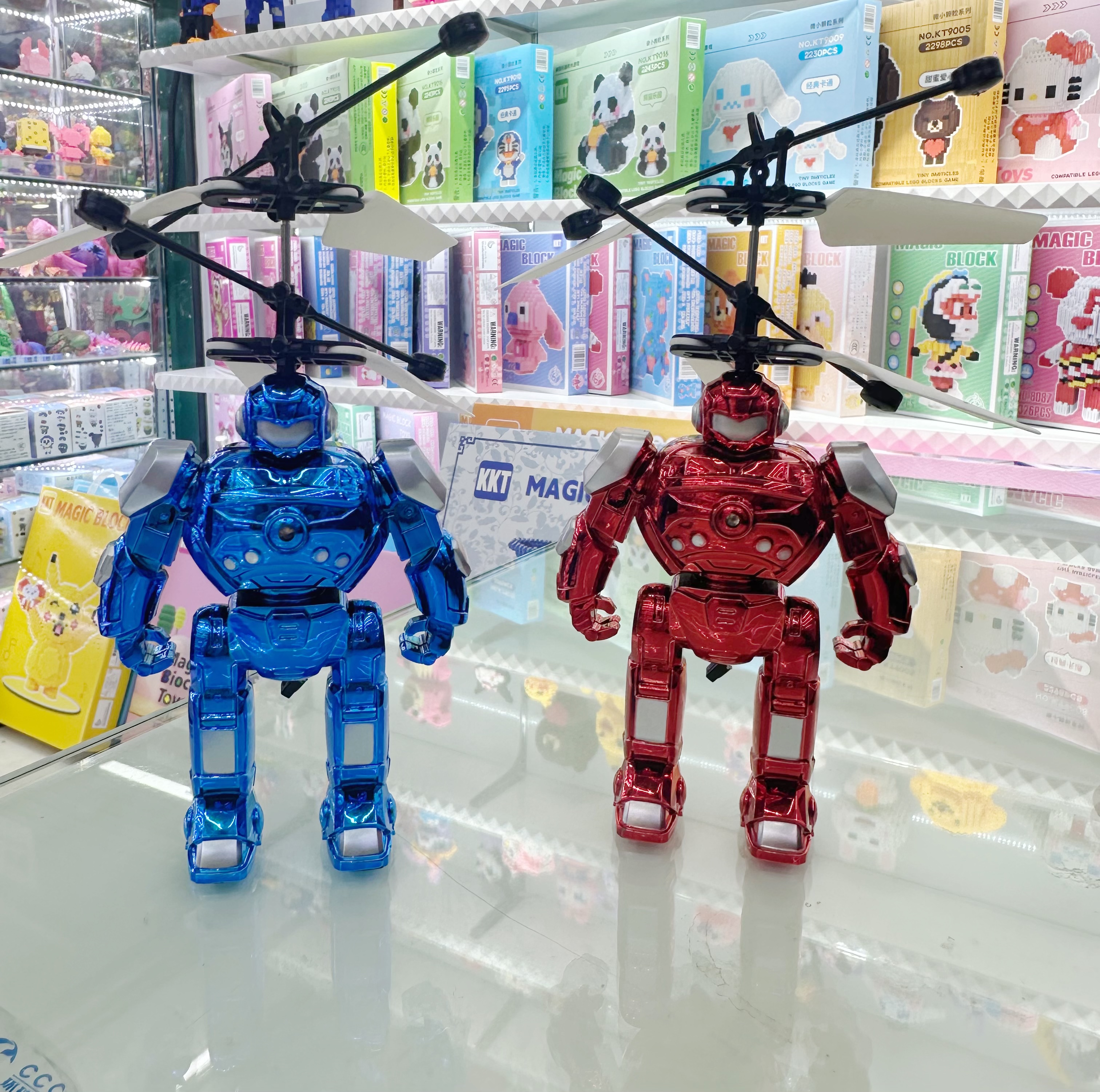 遥控飞机感应悬浮式二通直升机耐摔耐玩带灯光可充电飞行地摊玩具遥控玩具儿童玩具
