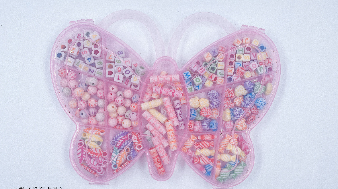 DIY奶油胶珠子扭扭棒 手工制作饰品材料包 创意手工艺品亲子互动游戏