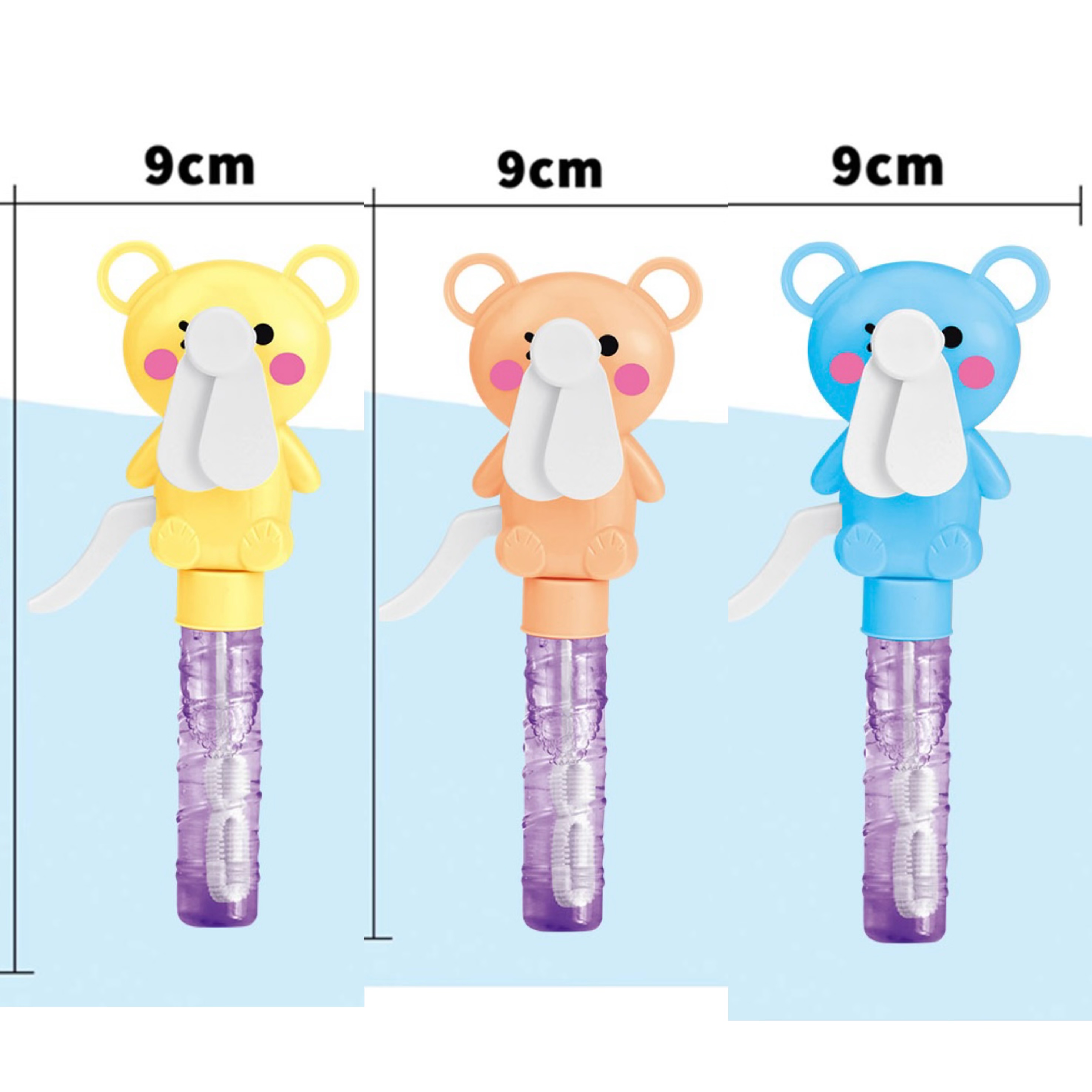 小熊风扇泡泡，趣味二合一泡泡机儿童玩具泡泡