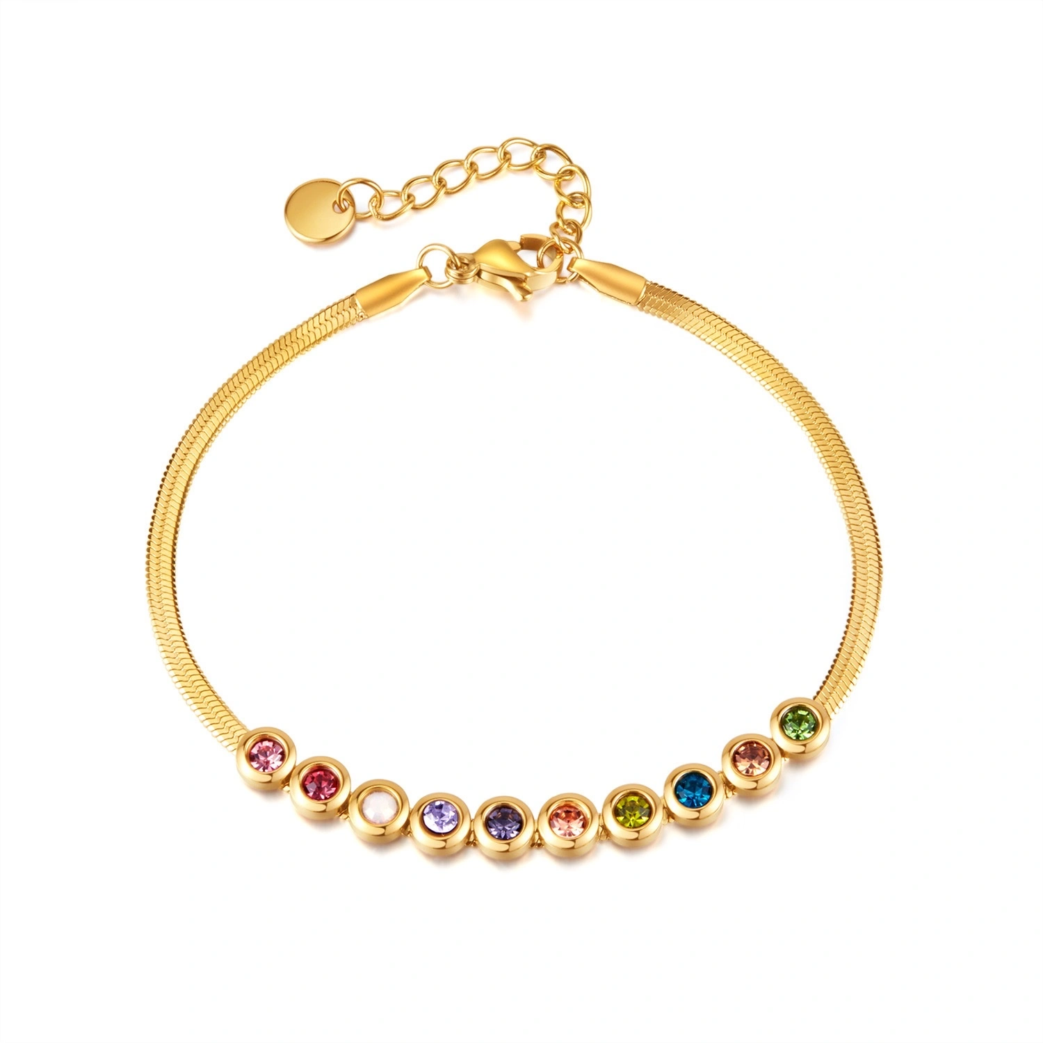 European and American accessories, fashionable bracelets, women's light luxury, niche and high-end accessory wholesale, simple and versatile, elegant titanium steel jewelry detail image 5