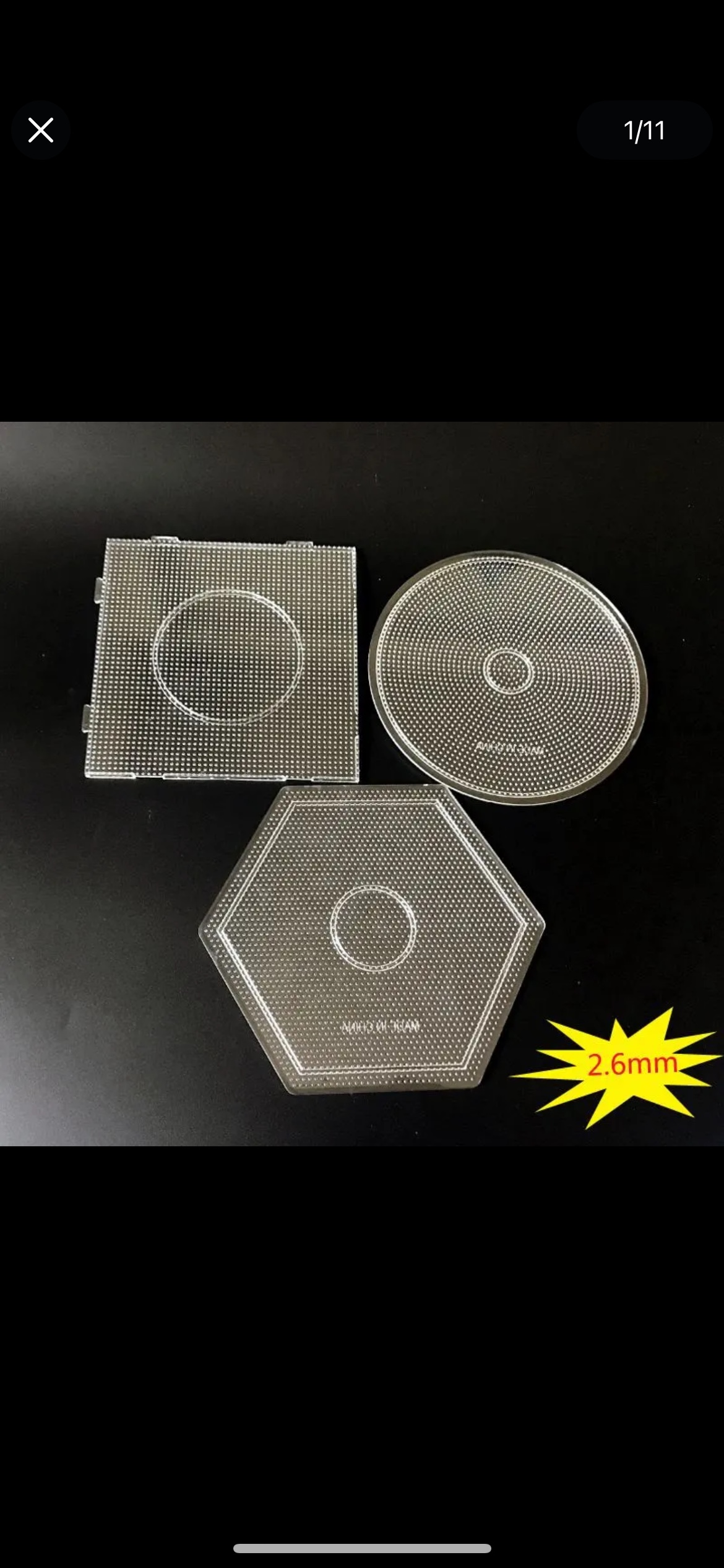 2.6mm拼豆板，益智拼拼豆豆板详情图4