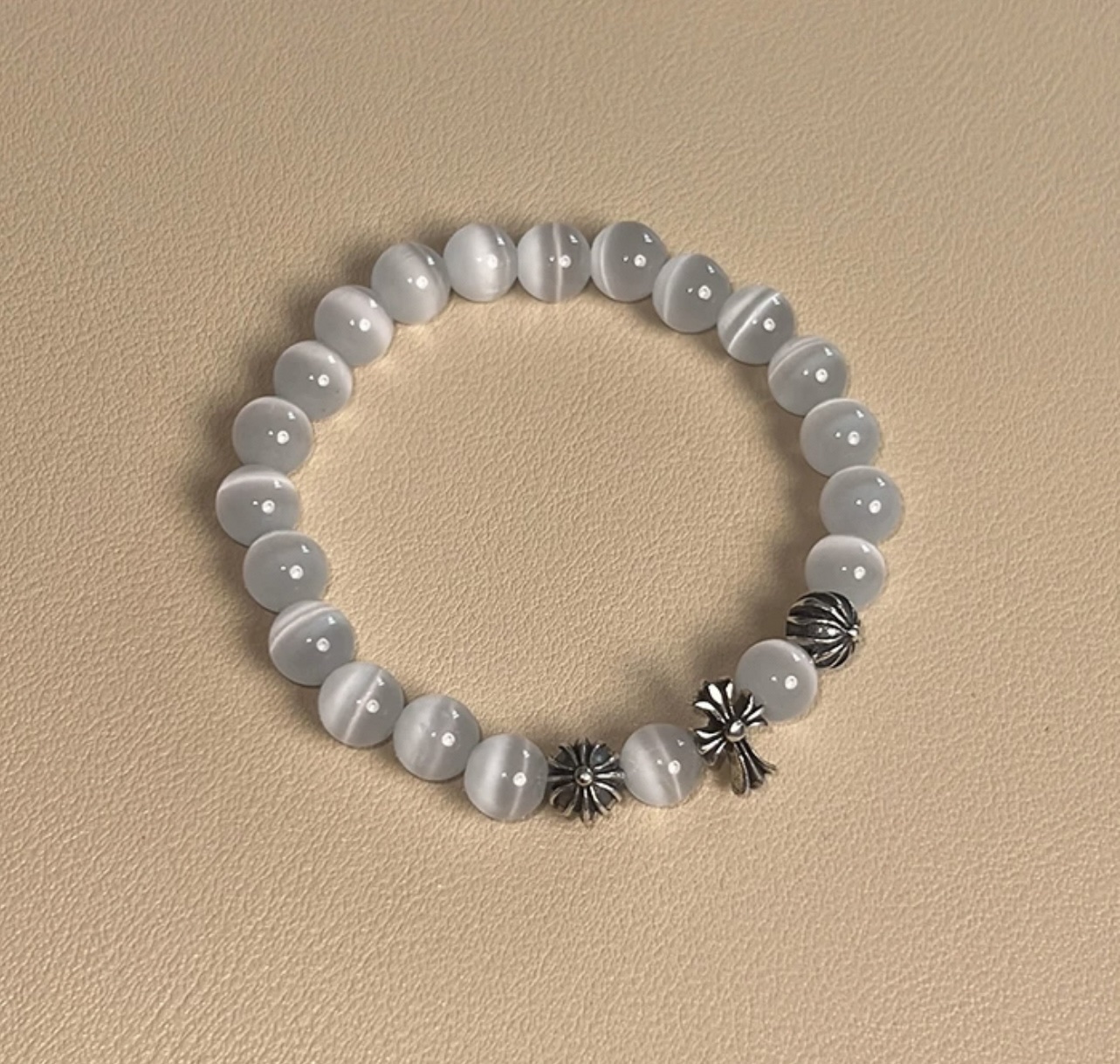 气质女士珍珠项链 拼接设计水晶项链 珍珠饰品 简约时尚颈链首饰礼物详情图2