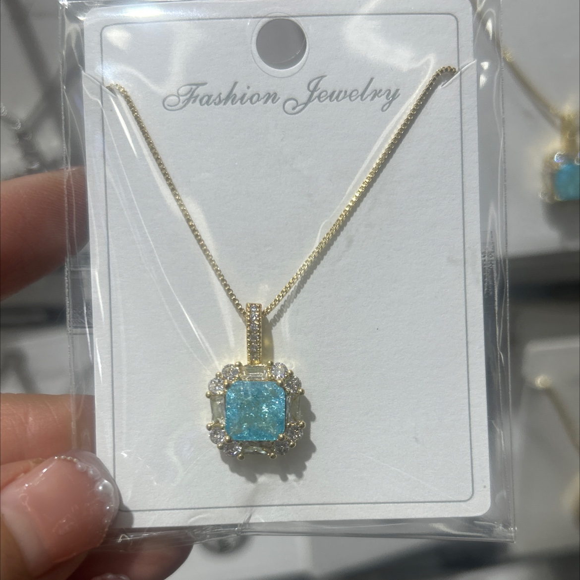 气质拼接款珍珠项链女款 水晶珍珠双重魅力 精致饰品 美颈独特装饰品