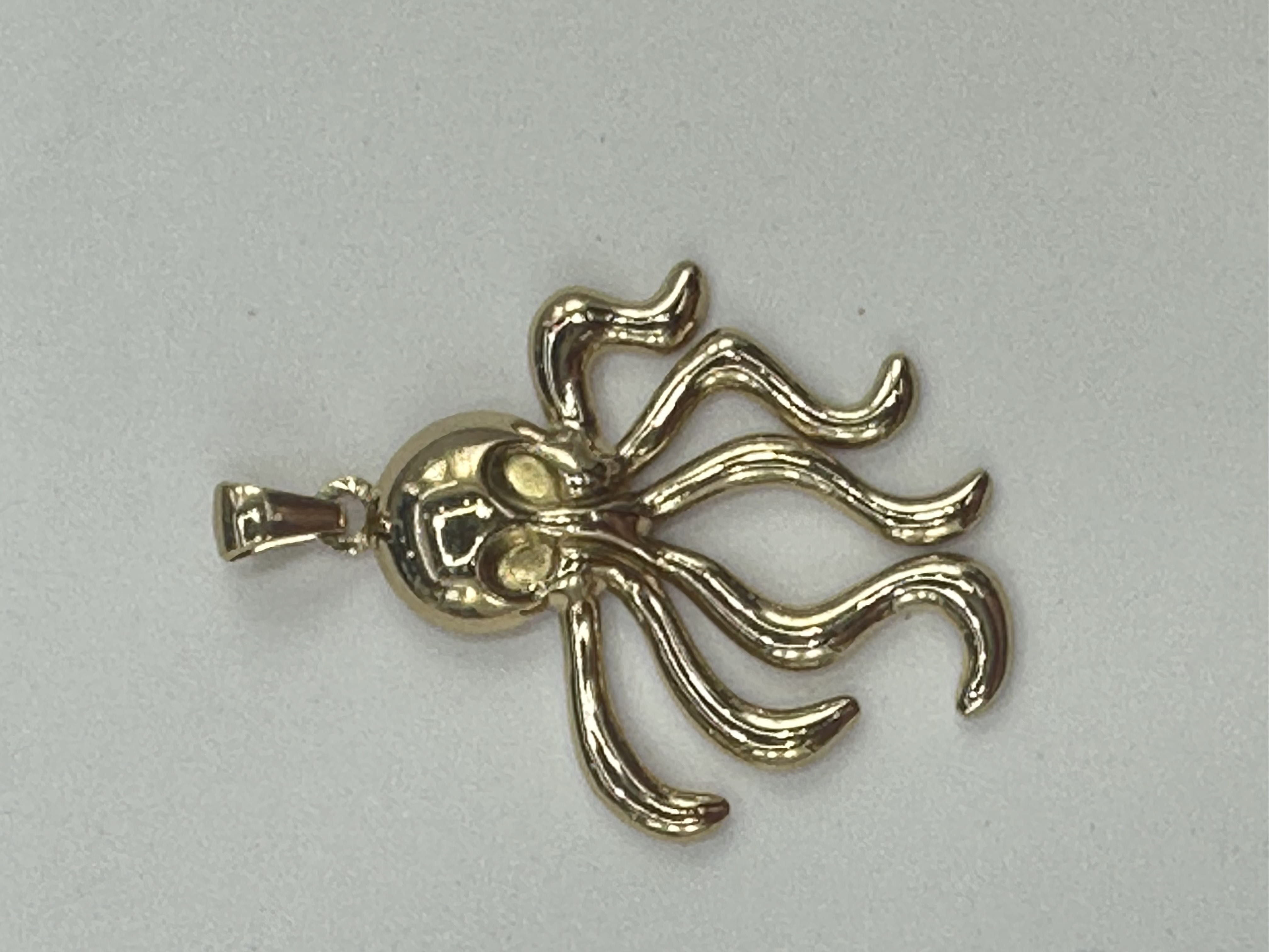 乌贼金色不锈钢吊坠饰品配件