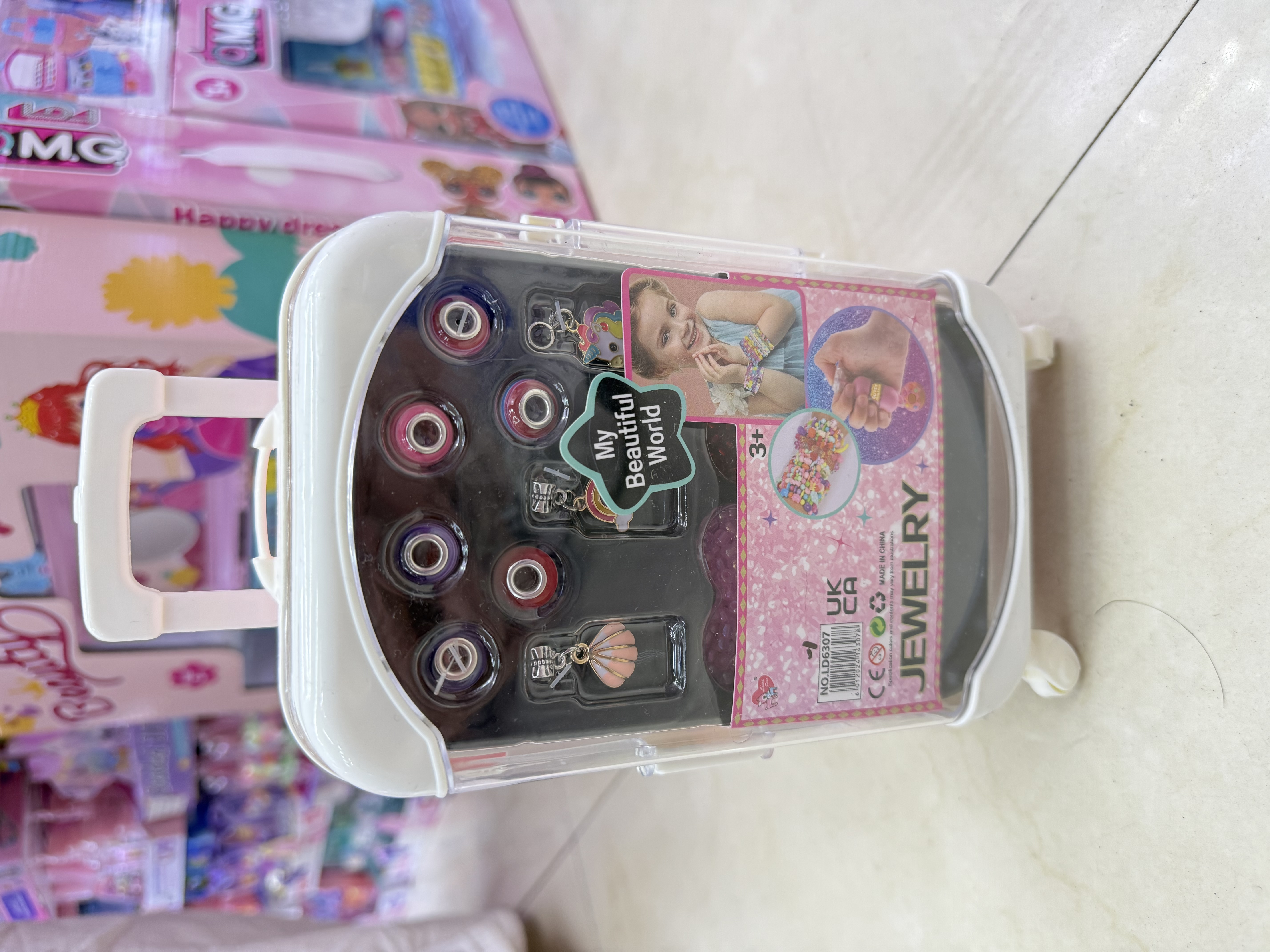 潘多拉手链  拉杆箱  合金 吊坠 散珠 DIY手工串珠散珠 美丽光泽珠子 手链项链配件