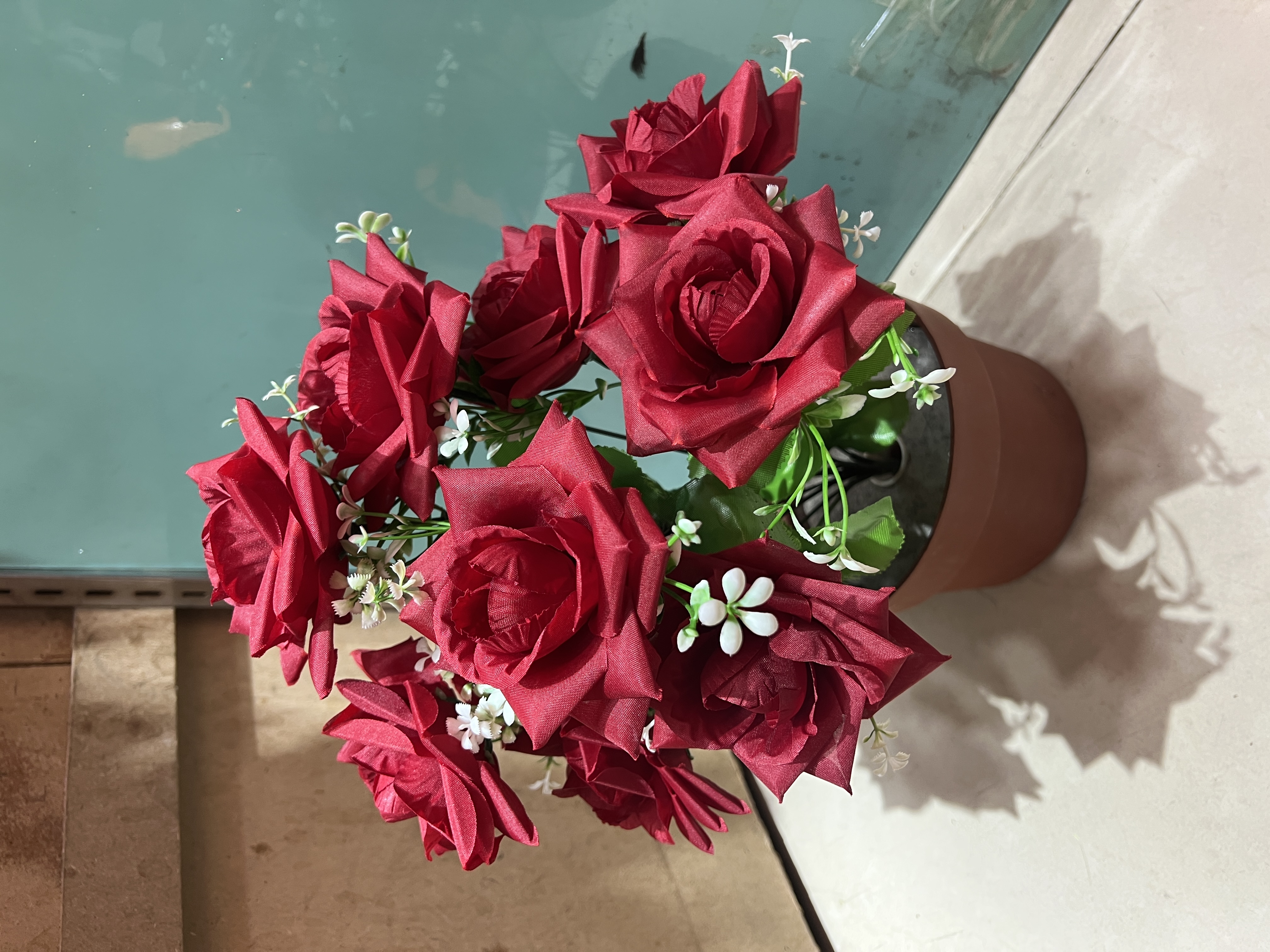 手工DIY仿真花材料 滕条挂壁绢花 假花装饰 苔藓绿植 模拟花艺创意家居装饰品仿真花仿真花