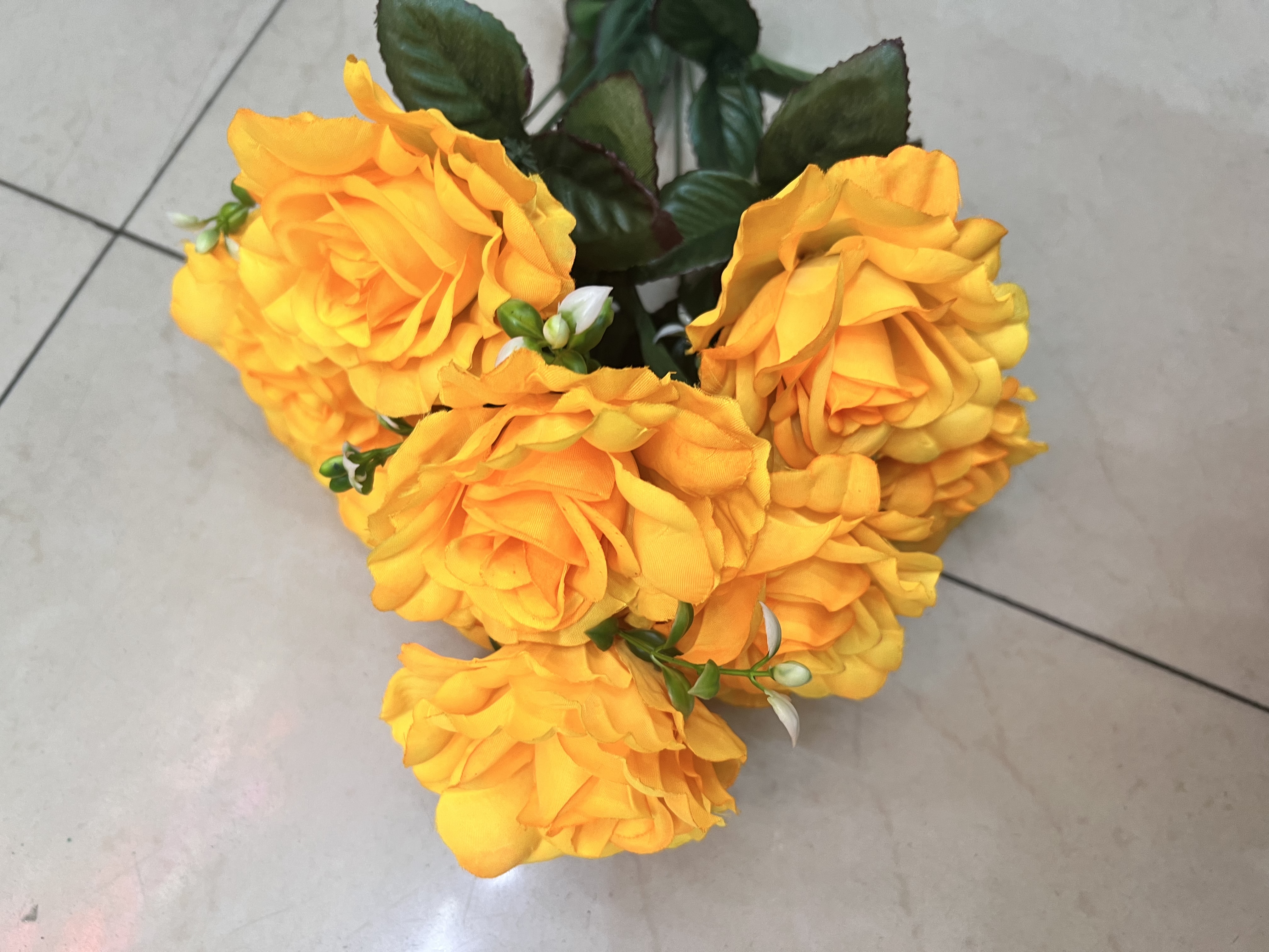 0380仿真花行 9头玫瑰 300支一件