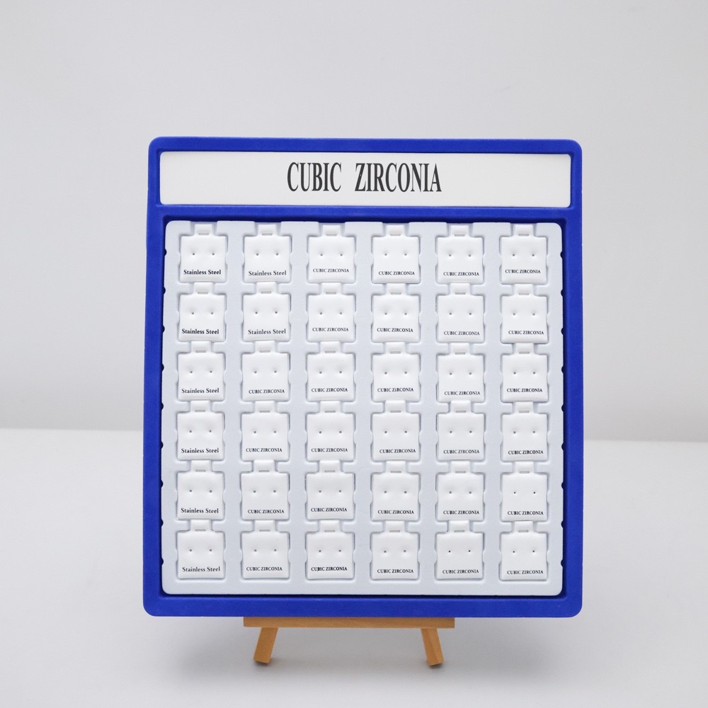 22.5*24.7cmPS耳钉展示架塑料卡片皮纹塑料片耳环架耳钉包装卡片悬浮盒首饰盒首饰