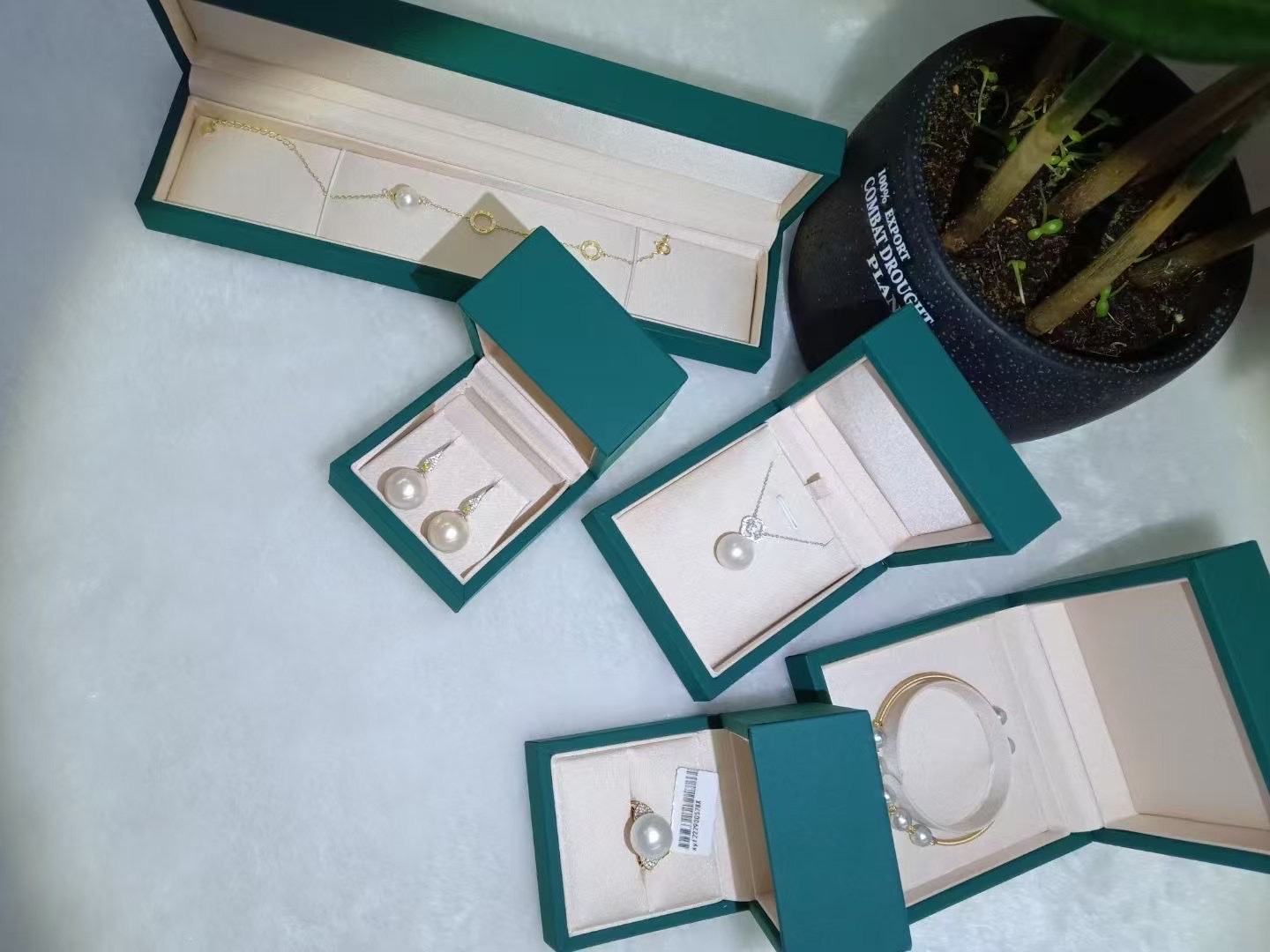 韩系ins风格高档饰品套装耳饰戒指手镯吊坠饰品盒首饰盒